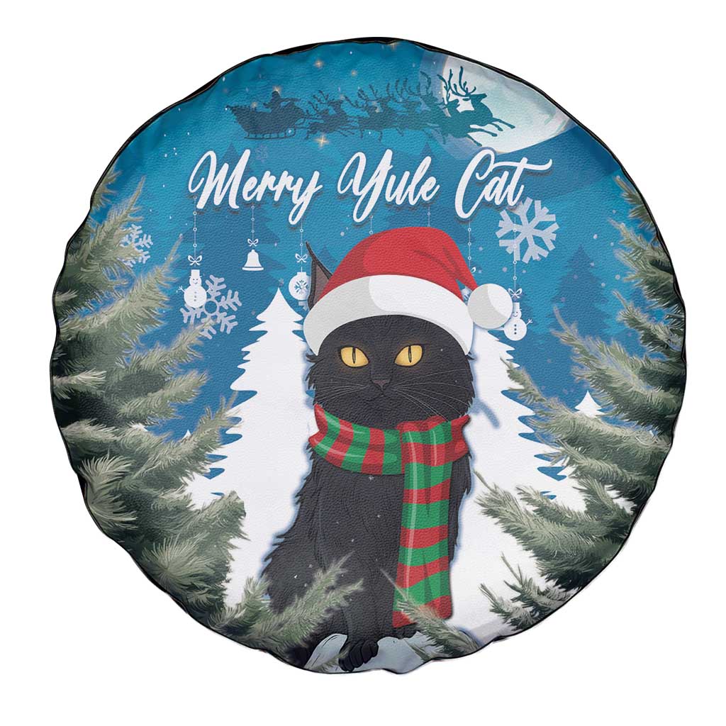 Iceland Christmas Spare Tire Cover Merry Yule Cat - Wonder Print Shop