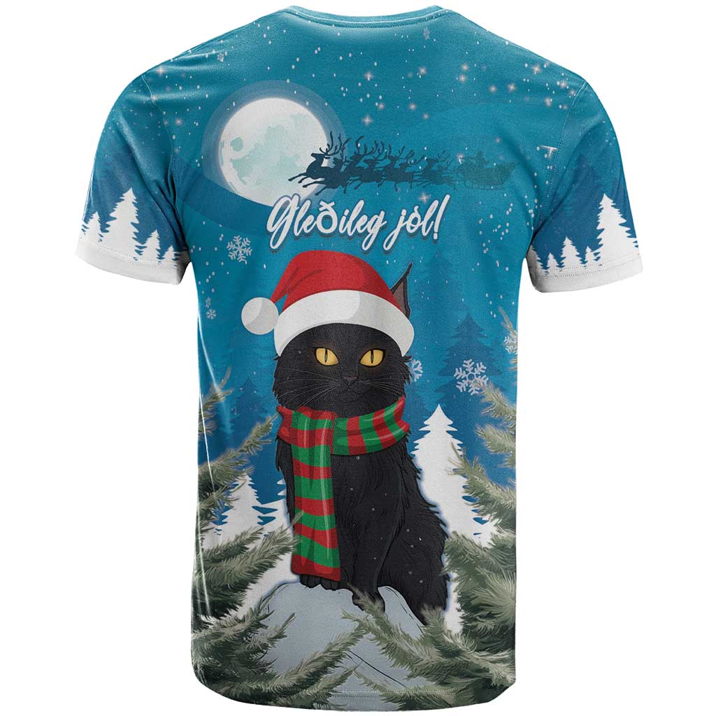 Iceland Christmas T Shirt Merry Yule Cat - Wonder Print Shop