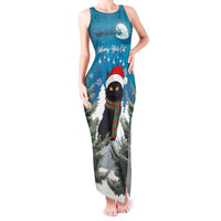 Iceland Christmas Tank Maxi Dress Merry Yule Cat - Wonder Print Shop
