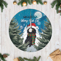 Iceland Christmas Tree Skirt Merry Yule Cat - Wonder Print Shop