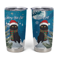 Iceland Christmas Tumbler Cup Merry Yule Cat - Wonder Print Shop