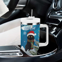 Iceland Christmas Tumbler With Handle Merry Yule Cat - Wonder Print Shop