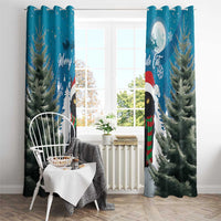 Iceland Christmas Window Curtain Merry Yule Cat - Wonder Print Shop