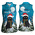 Iceland Christmas Women Sleeveless Polo Shirt Merry Yule Cat - Wonder Print Shop