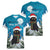 Iceland Christmas Women V-Neck T-Shirt Merry Yule Cat - Wonder Print Shop