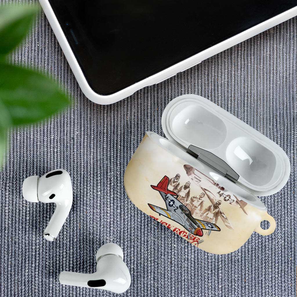 Tuskegee Red Tails Airmen AirPods Case History Aviator Heroes Retro Style - Wonder Print Shop