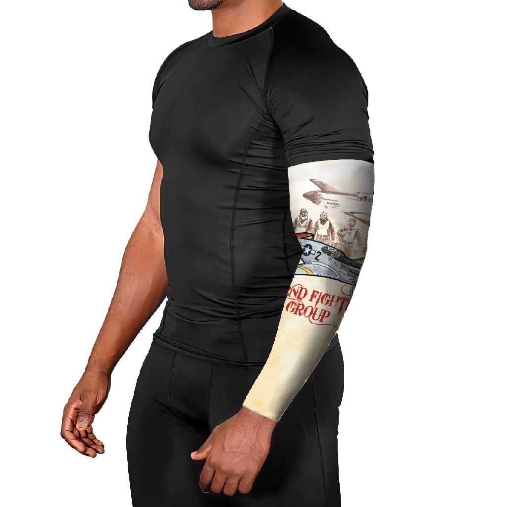 Tuskegee Red Tails Airmen Arm Sleeves History Aviator Heroes Retro Style - Wonder Print Shop