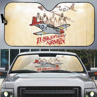 Tuskegee Red Tails Airmen Auto Sun Shade History Aviator Heroes Retro Style - Wonder Print Shop