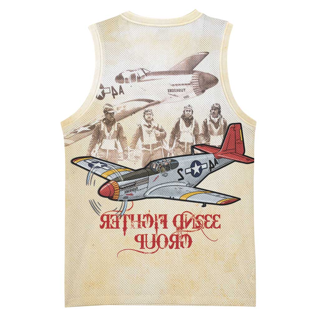 Tuskegee Red Tails Airmen Basketball Jersey History Aviator Heroes Retro Style - Wonder Print Shop