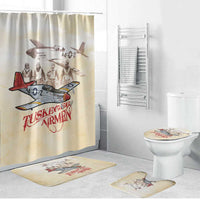Tuskegee Red Tails Airmen Bathroom Set History Aviator Heroes Retro Style - Wonder Print Shop