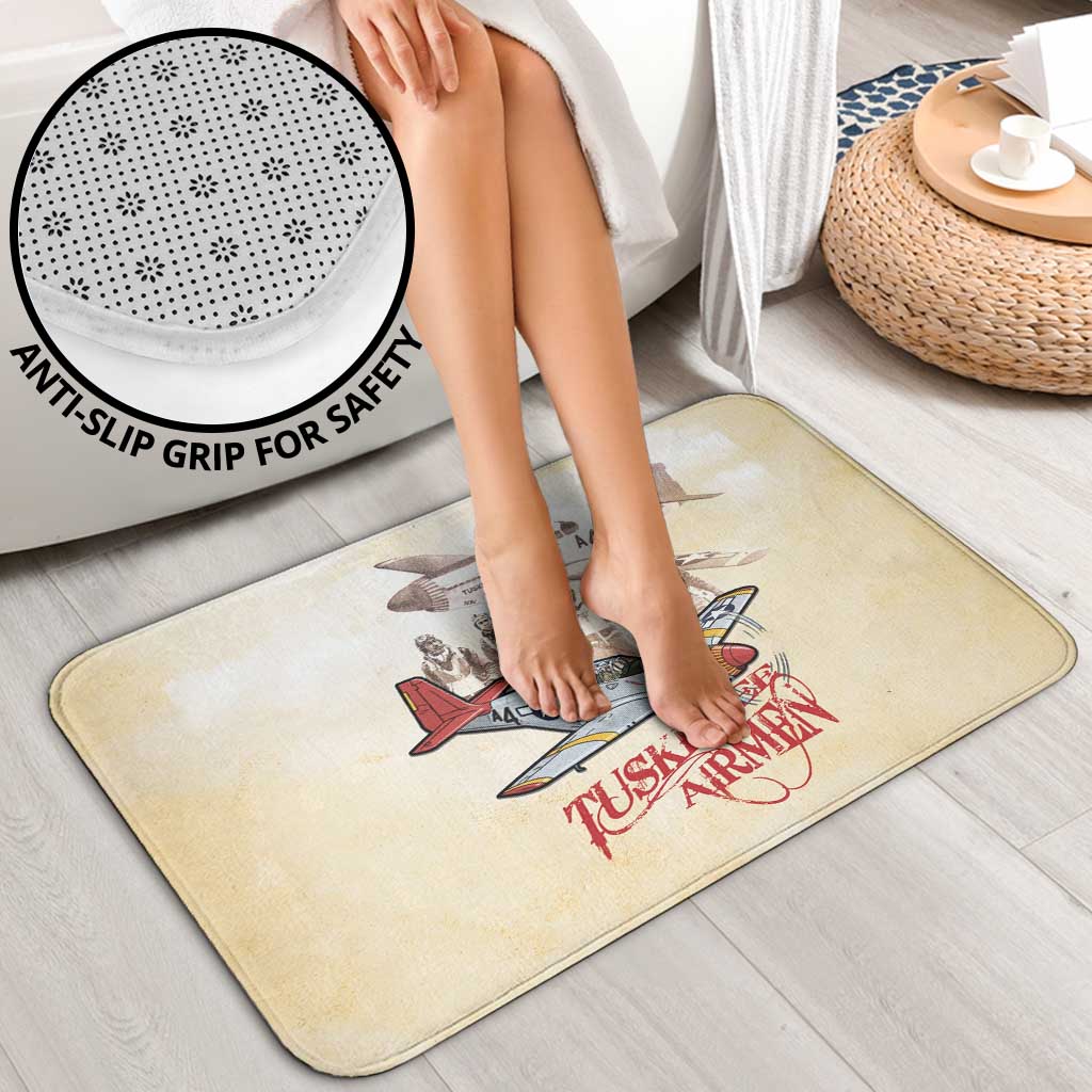 Tuskegee Red Tails Airmen Bathroom Set History Aviator Heroes Retro Style - Wonder Print Shop