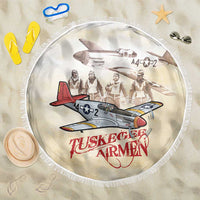 Tuskegee Red Tails Airmen Beach Blanket History Aviator Heroes Retro Style - Wonder Print Shop
