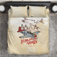 Tuskegee Red Tails Airmen Bedding Set History Aviator Heroes Retro Style - Wonder Print Shop