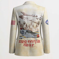 Tuskegee Red Tails Airmen Blazer History Aviator Heroes Retro Style - Wonder Print Shop