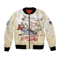 Tuskegee Red Tails Airmen Bomber Jacket History Aviator Heroes Retro Style - Wonder Print Shop