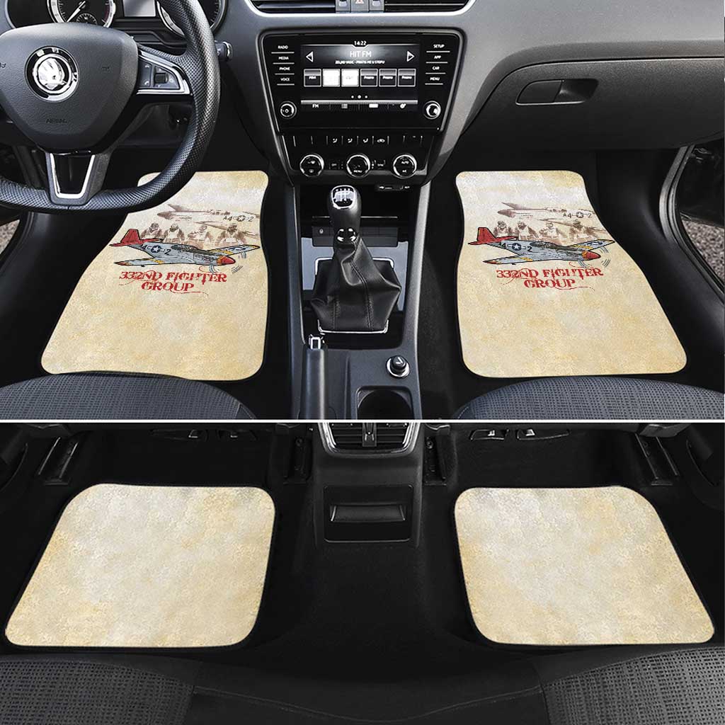 Tuskegee Red Tails Airmen Car Mats History Aviator Heroes Retro Style - Wonder Print Shop