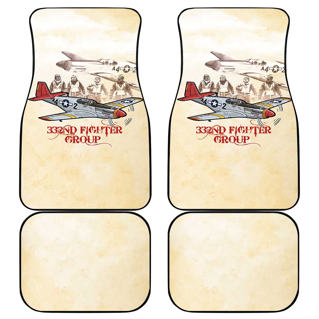 Tuskegee Red Tails Airmen Car Mats History Aviator Heroes Retro Style - Wonder Print Shop