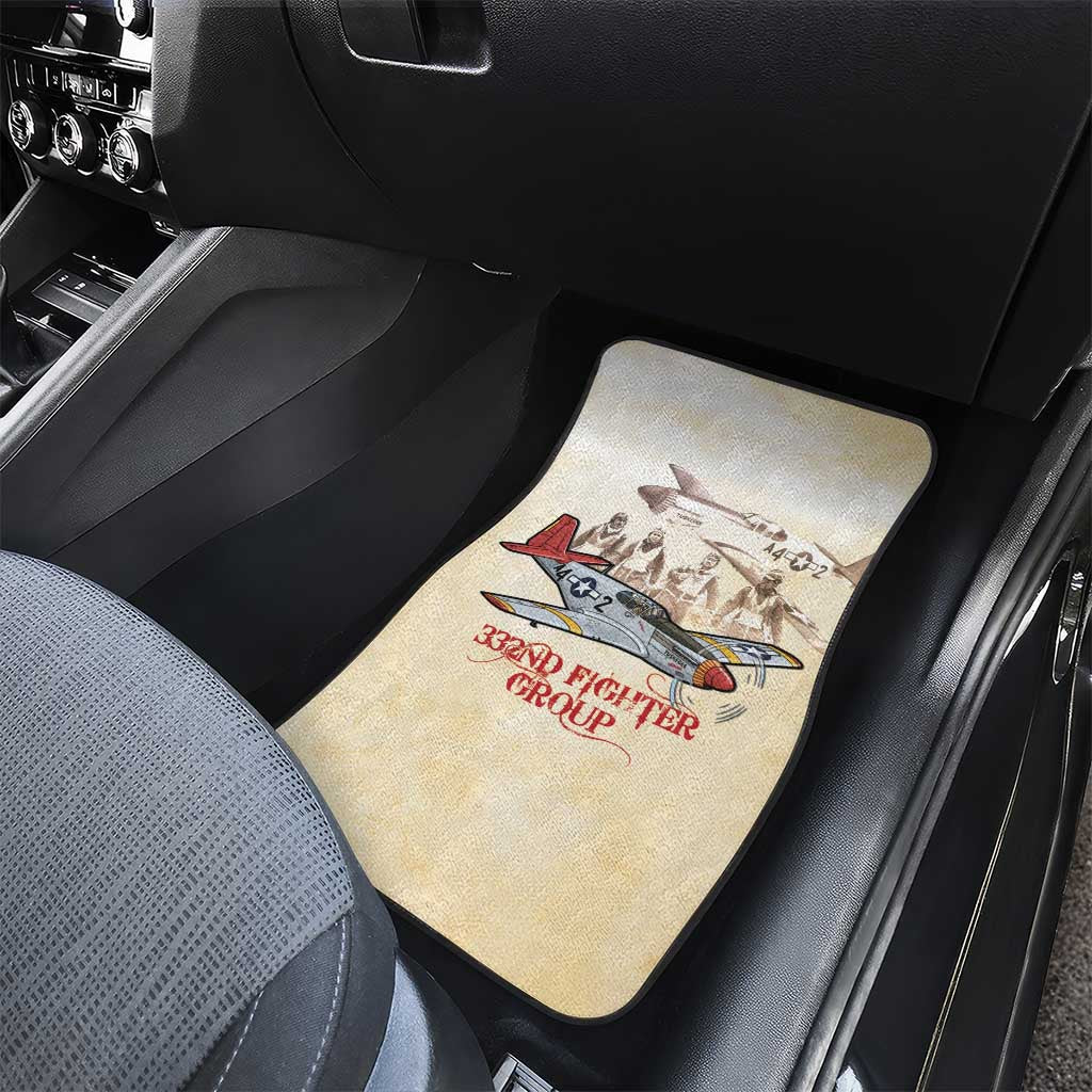 Tuskegee Red Tails Airmen Car Mats History Aviator Heroes Retro Style - Wonder Print Shop