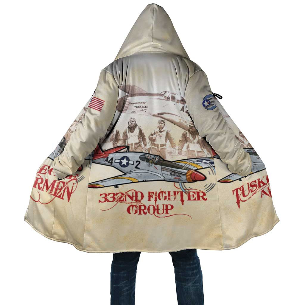 Tuskegee Red Tails Airmen Cloak History Aviator Heroes Retro Style - Wonder Print Shop