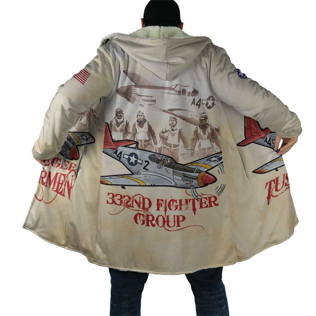 Tuskegee Red Tails Airmen Cloak History Aviator Heroes Retro Style - Wonder Print Shop