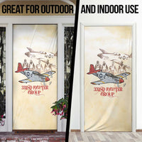 Tuskegee Red Tails Airmen Door Cover History Aviator Heroes Retro Style - Wonder Print Shop