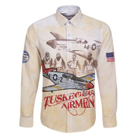 Tuskegee Red Tails Airmen Family Matching Puletasi and Hawaiian Shirt History Aviator Heroes Retro Style - Wonder Print Shop