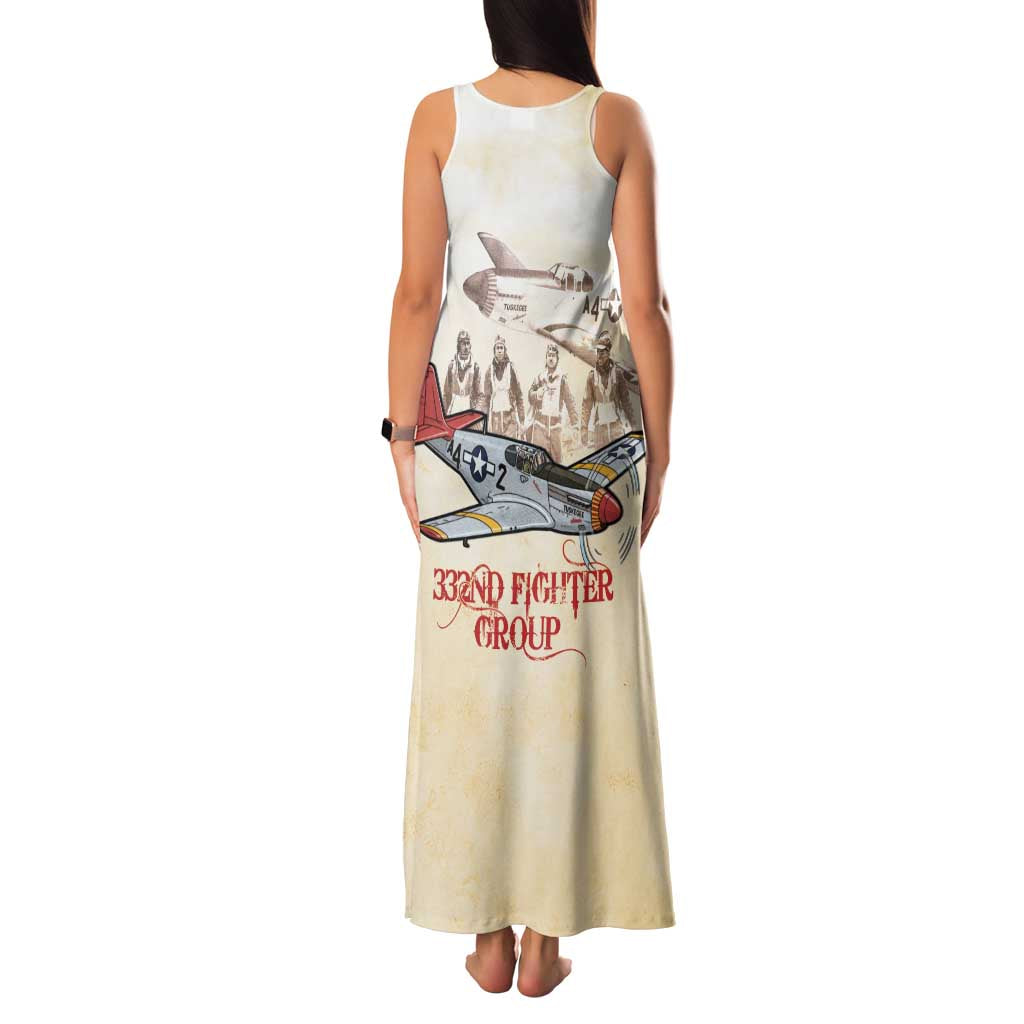 Tuskegee Red Tails Airmen Family Matching Tank Maxi Dress and Hawaiian Shirt History Aviator Heroes Retro Style - Wonder Print Shop