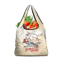 Tuskegee Red Tails Airmen Grocery Bag History Aviator Heroes Retro Style - Wonder Print Shop
