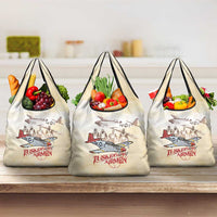 Tuskegee Red Tails Airmen Grocery Bag History Aviator Heroes Retro Style - Wonder Print Shop