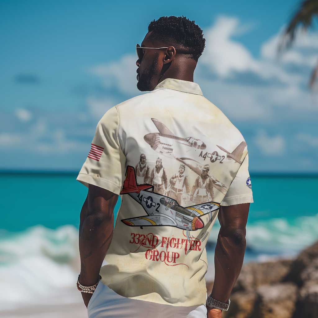 Tuskegee Red Tails Airmen Hawaiian Shirt History Aviator Heroes Retro Style - Wonder Print Shop