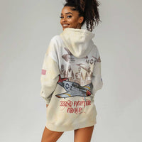Tuskegee Red Tails Airmen Hoodie Dress History Aviator Heroes Retro Style - Wonder Print Shop
