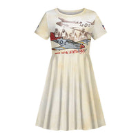 Tuskegee Red Tails Airmen Kid Short Sleeve Dress History Aviator Heroes Retro Style - Wonder Print Shop