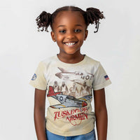 Tuskegee Red Tails Airmen Kid T Shirt History Aviator Heroes Retro Style - Wonder Print Shop