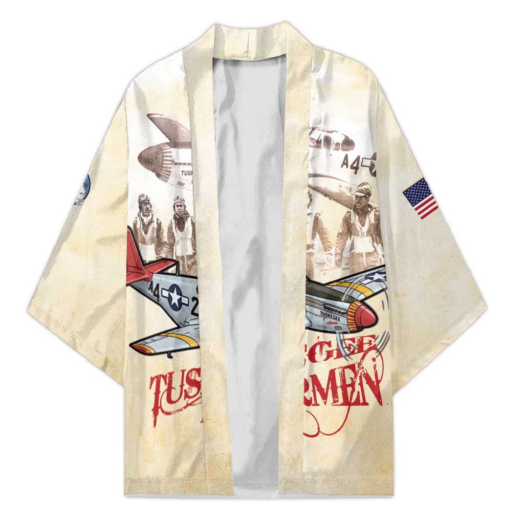 Tuskegee Red Tails Airmen Kimono History Aviator Heroes Retro Style - Wonder Print Shop