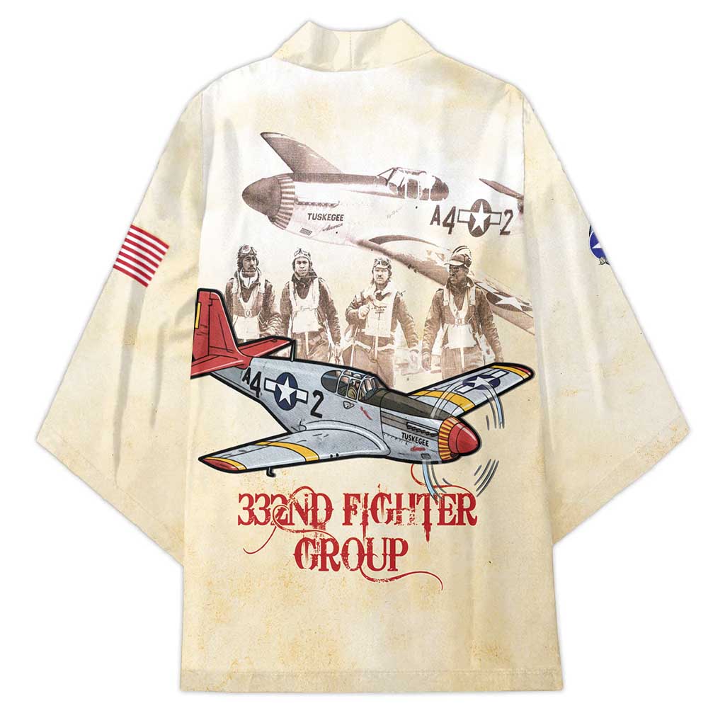 Tuskegee Red Tails Airmen Kimono History Aviator Heroes Retro Style - Wonder Print Shop