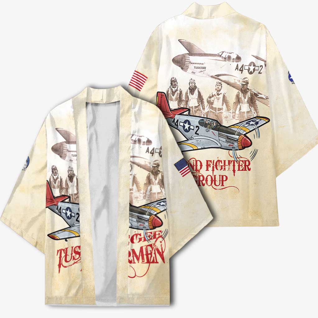 Tuskegee Red Tails Airmen Kimono History Aviator Heroes Retro Style - Wonder Print Shop