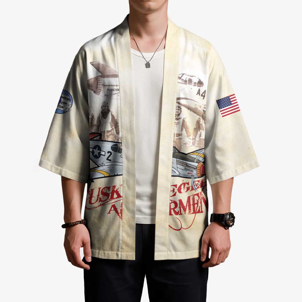 Tuskegee Red Tails Airmen Kimono History Aviator Heroes Retro Style - Wonder Print Shop