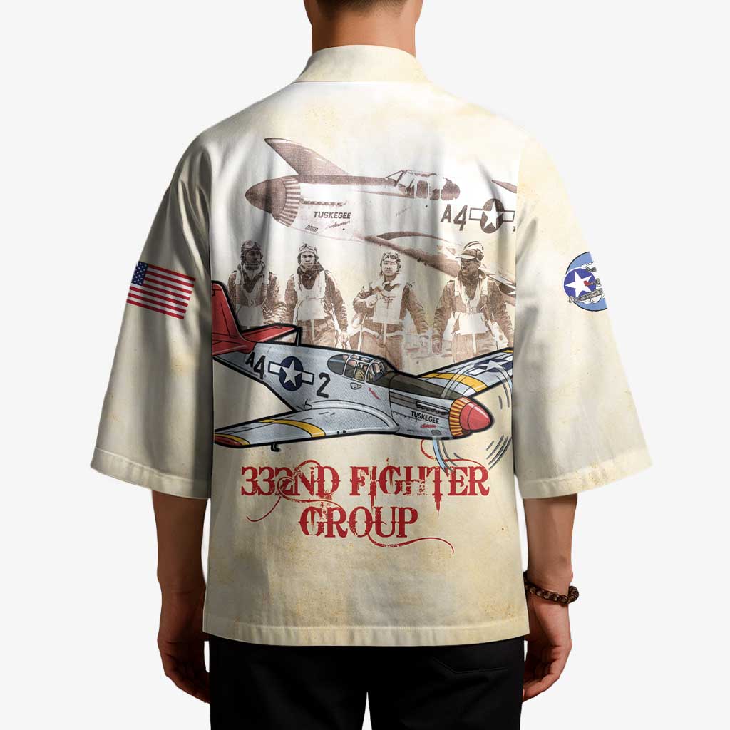 Tuskegee Red Tails Airmen Kimono History Aviator Heroes Retro Style - Wonder Print Shop