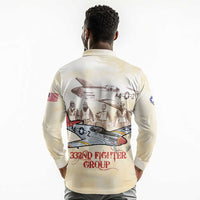 Tuskegee Red Tails Airmen Long Sleeve Polo Shirt History Aviator Heroes Retro Style - Wonder Print Shop