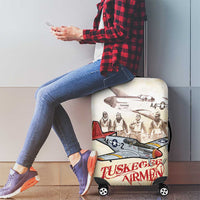 Tuskegee Red Tails Airmen Luggage Cover History Aviator Heroes Retro Style - Wonder Print Shop