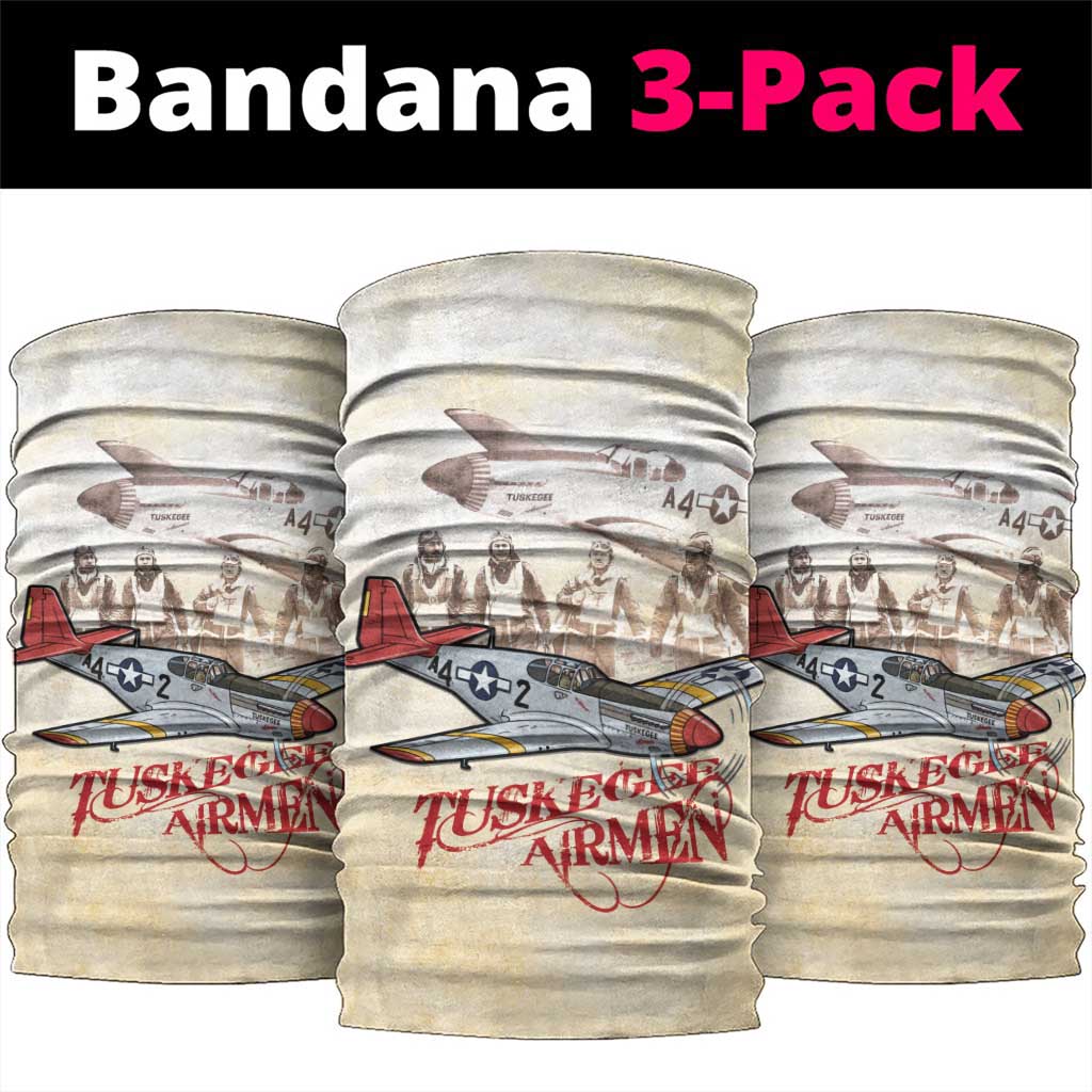 Tuskegee Red Tails Airmen Neck Gaiter History Aviator Heroes Retro Style - Wonder Print Shop