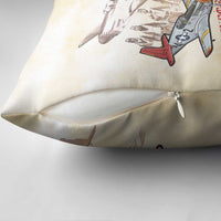 Tuskegee Red Tails Airmen Pillow Cover History Aviator Heroes Retro Style - Wonder Print Shop