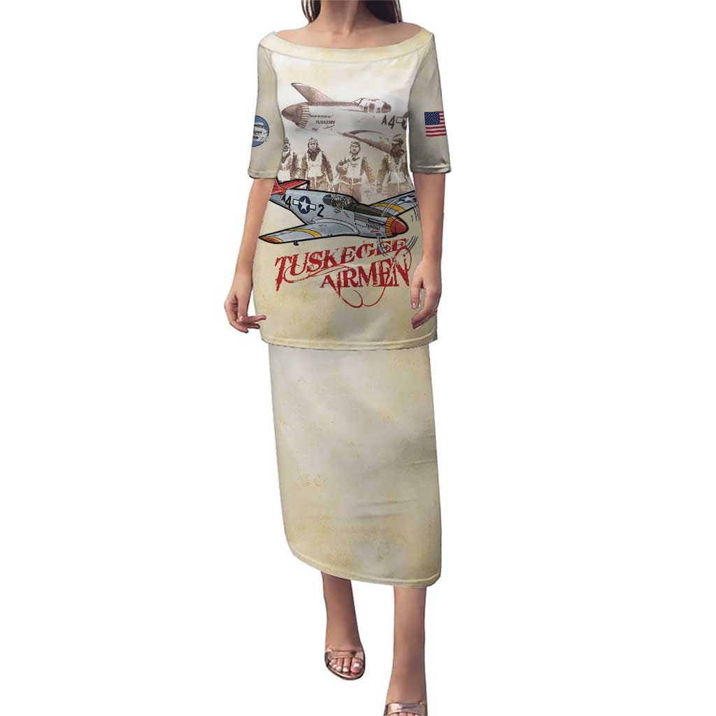 Tuskegee Red Tails Airmen Puletasi History Aviator Heroes Retro Style - Wonder Print Shop