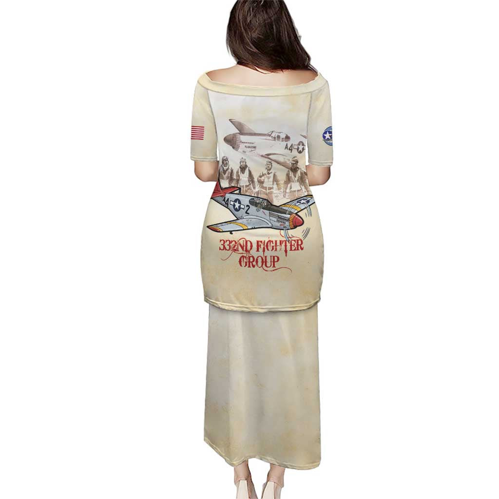 Tuskegee Red Tails Airmen Puletasi History Aviator Heroes Retro Style - Wonder Print Shop