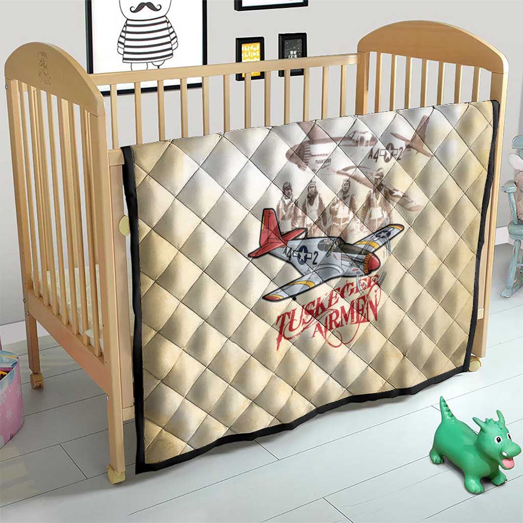 Tuskegee Red Tails Airmen Quilt History Aviator Heroes Retro Style - Wonder Print Shop