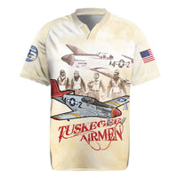 Tuskegee Red Tails Airmen Rugby Jersey History Aviator Heroes Retro Style - Wonder Print Shop