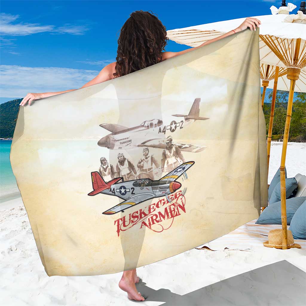 Tuskegee Red Tails Airmen Sarong History Aviator Heroes Retro Style - Wonder Print Shop