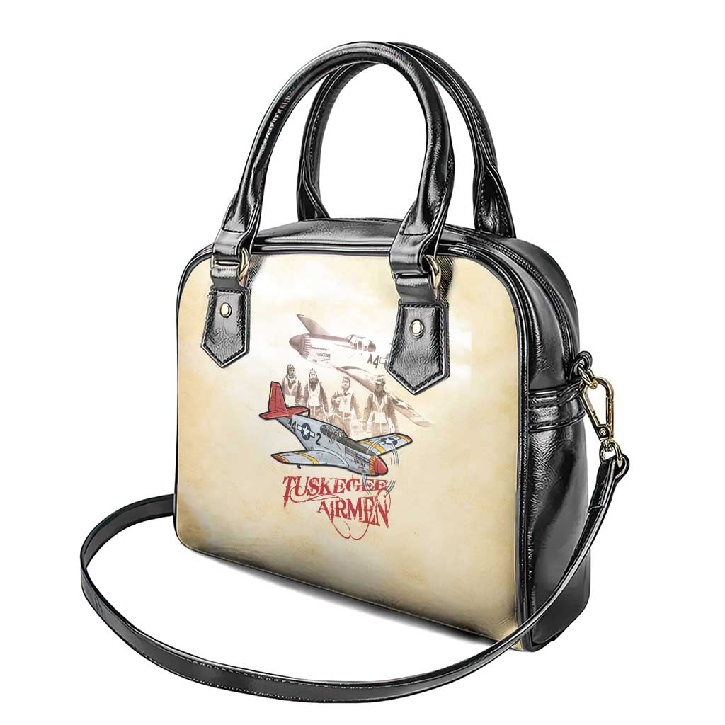 Tuskegee Red Tails Airmen Shoulder Handbag History Aviator Heroes Retro Style - Wonder Print Shop