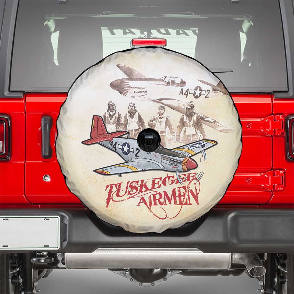 Tuskegee Red Tails Airmen Spare Tire Cover History Aviator Heroes Retro Style - Wonder Print Shop