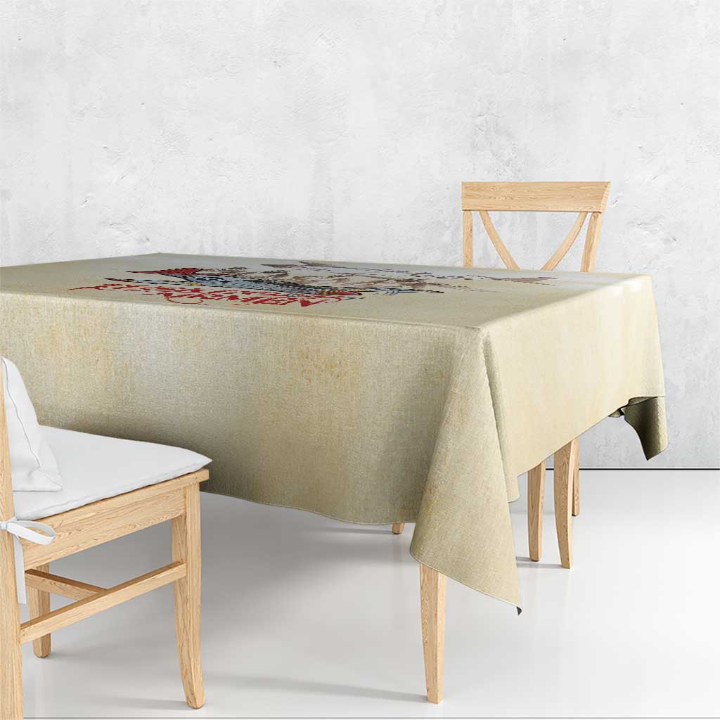 Tuskegee Red Tails Airmen Tablecloth History Aviator Heroes Retro Style - Wonder Print Shop